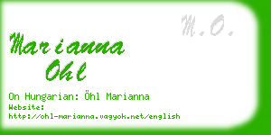 marianna ohl business card