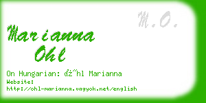 marianna ohl business card